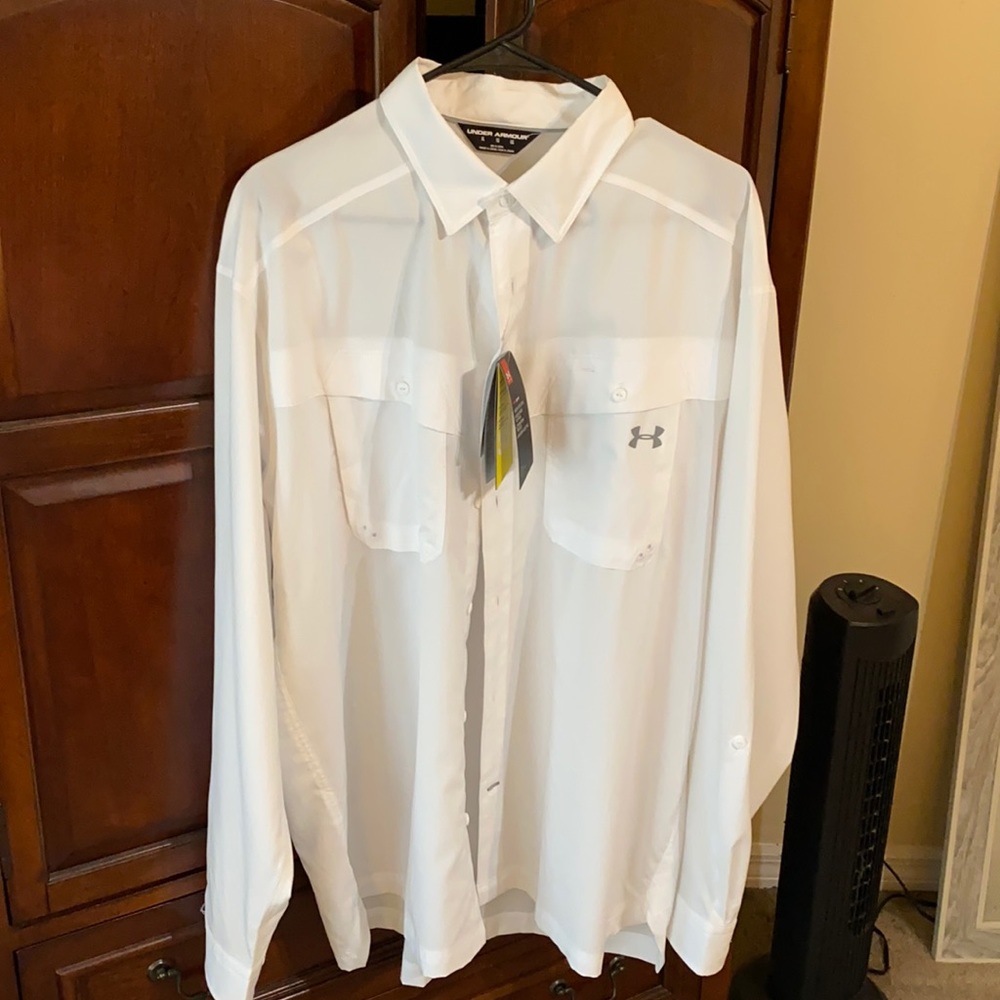 NWT Under Armour Long Sleeve Button-Up